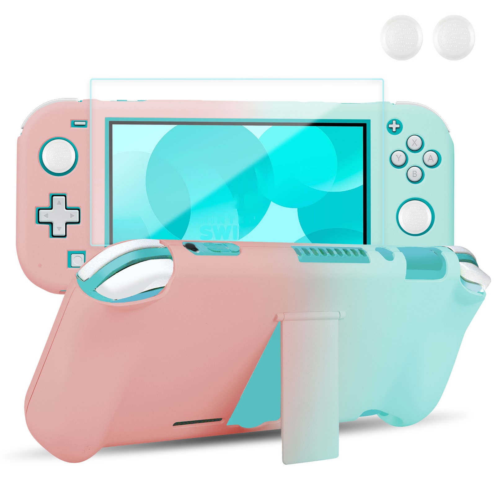 Case for Nintendo Switch Lite, Hard Shell Crystal Clear Protection Grip Non  Slip Cover for Joy-Con Controller NS Console Switch Lite Accessories