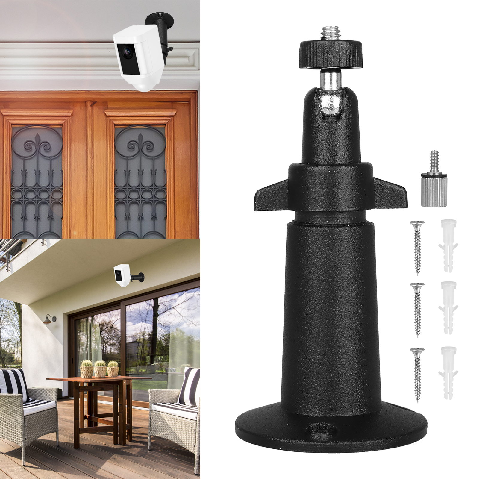 Security Wall Mount For Ring Spotlight Camera Battery Adjustable Indoor