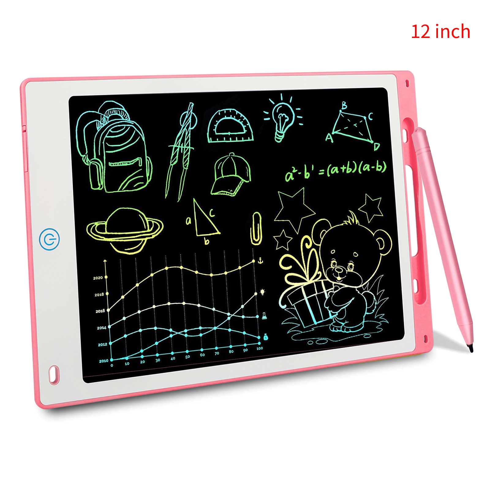 thumbnail 12  - 12inch LCD Writing Tablet Electronic Colorful Doodle Board Drawing Pad Kids Gift