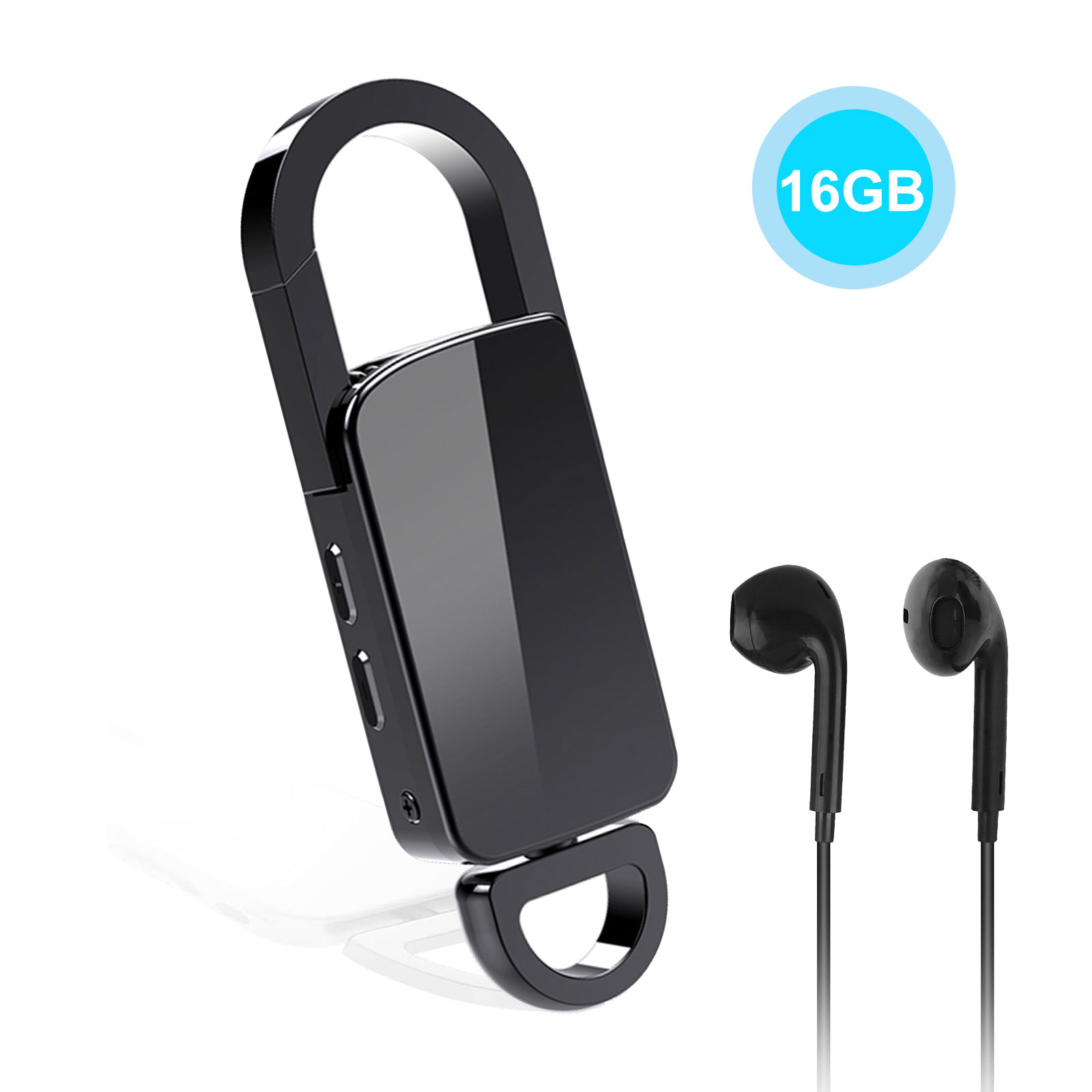 8GB/16GB Digital Audio Voice Recorder Noise Reduction Dictaphone Hidden Keychain