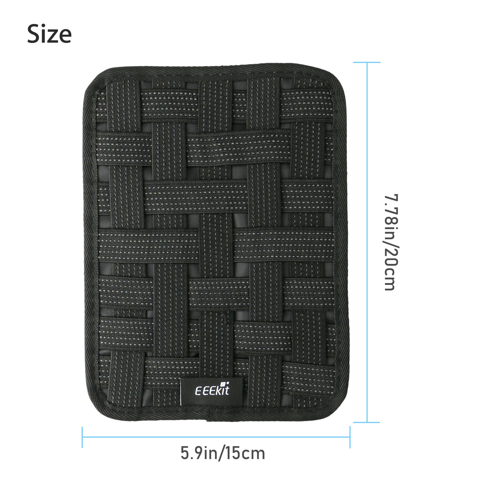 Electronic Elastic Organizer Board Storage Bag for Cord Gadget Digital