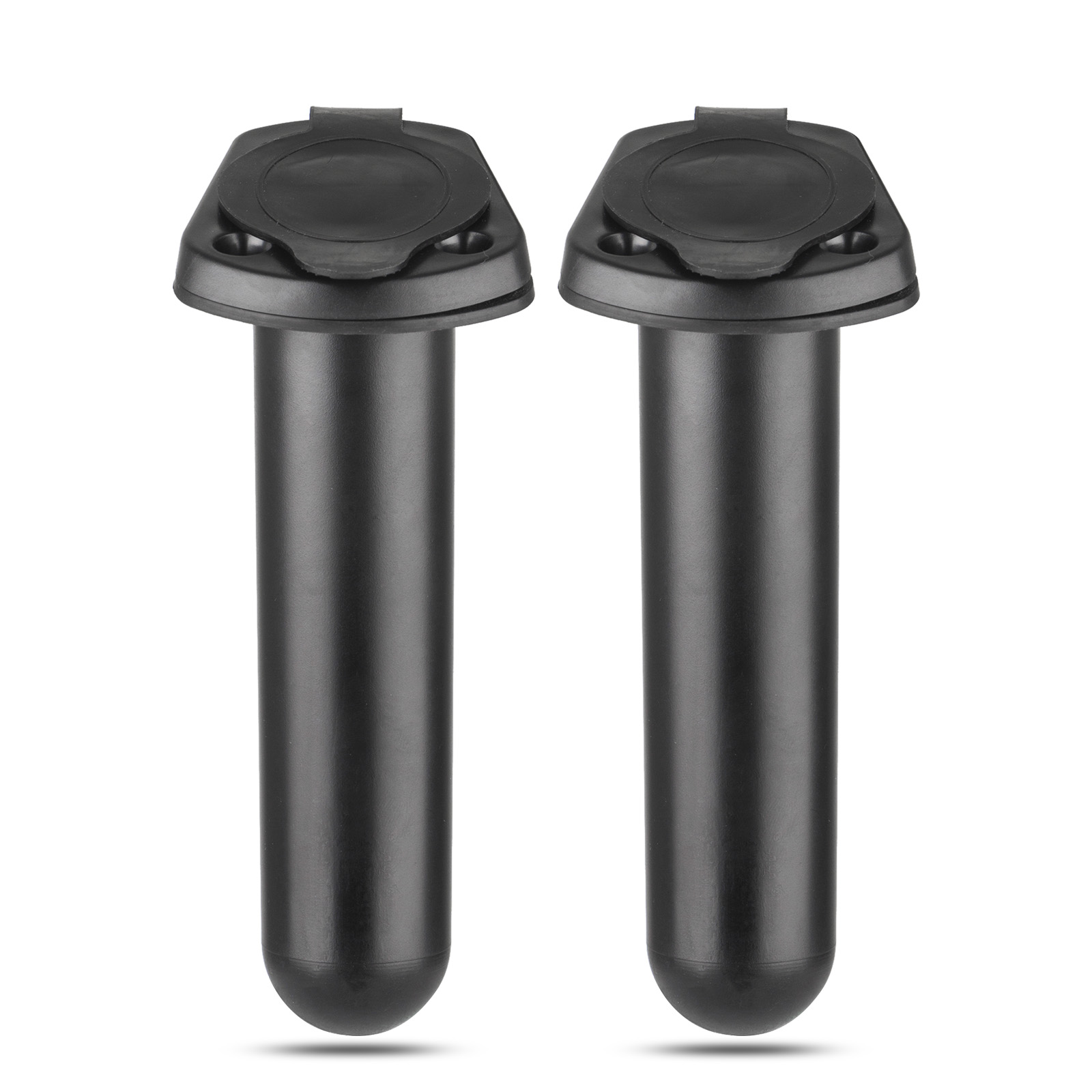 1/2Pcs Flush Mount Fishing Boat Rod Holder Bracket With Cap Cover for Kayak Pole